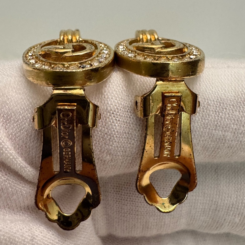 Christian Dior (CD) Vintage Clip On Earrings - Picture 5 of 9